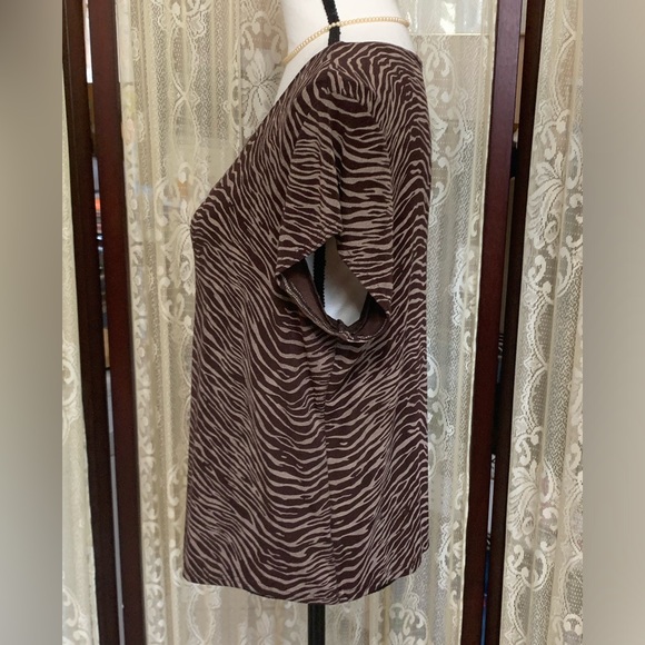 BRIGGS PETITE ANIMAL PRINT TOP - SZ XLP - Picture 2 of 4